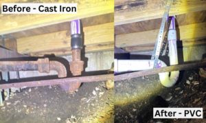 Cast Iron to PVC Conversion