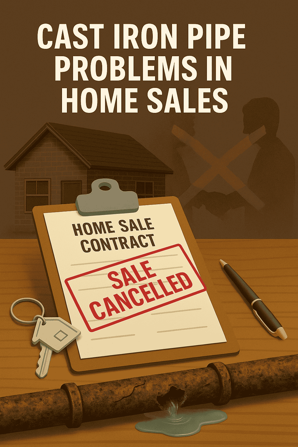 cast iron pipe problems in home sales