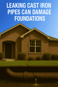 leaking cast iron pipes