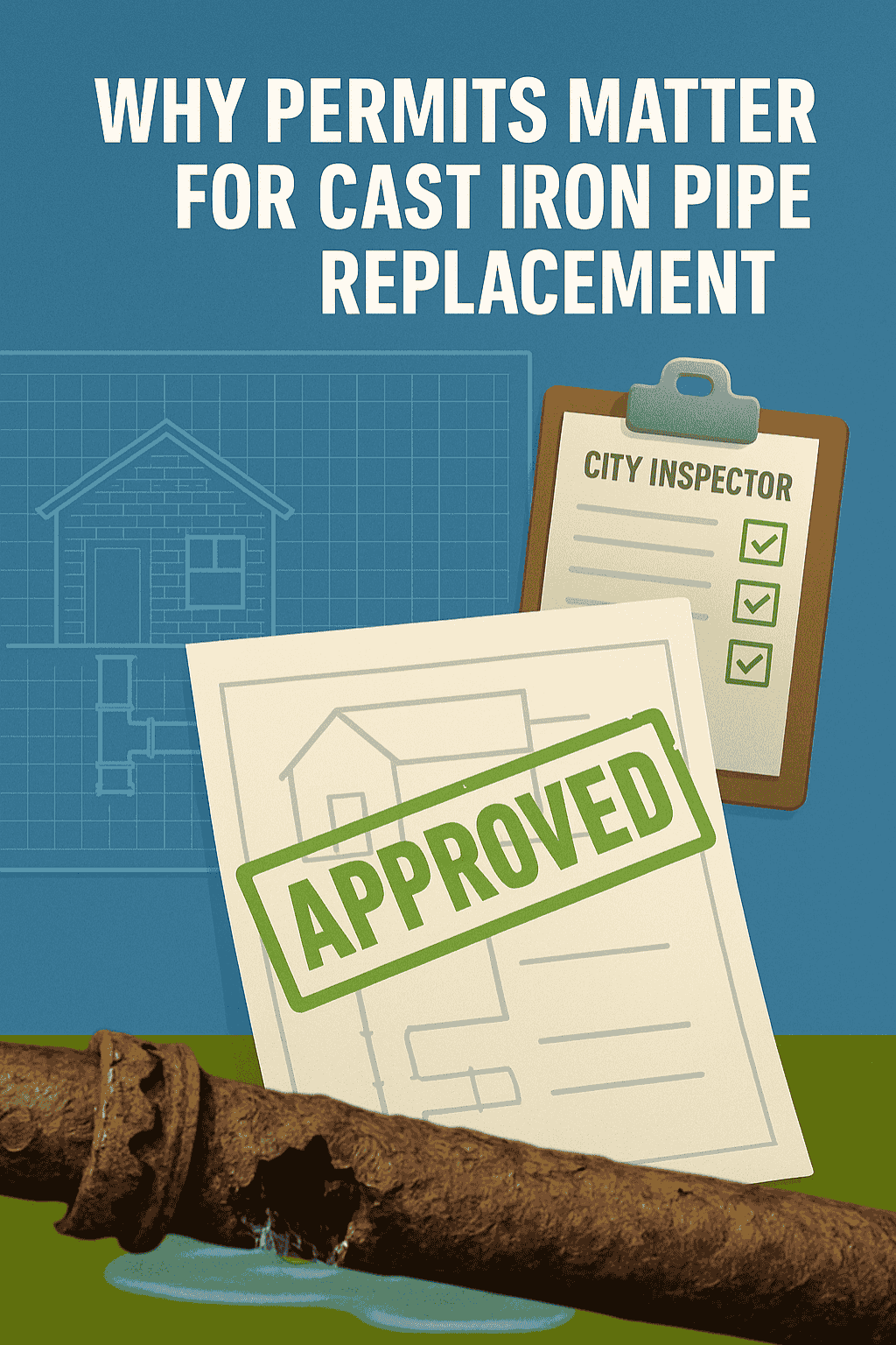 why permits matter for cast iron pipe replacement