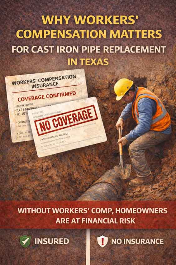Compensation Matters for Cast Iron Pipe Replacement in Texas