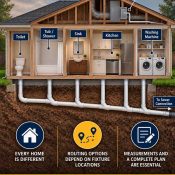 Why Fixture Locations Matter in Cast Iron Pipe Replacement