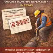 Workers’ Compensation Matters for Cast Iron Pipe Replacement